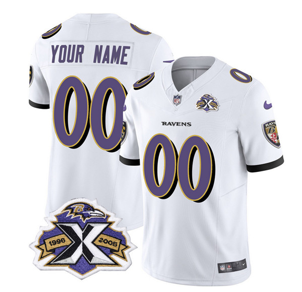 Men & Women & Youth Baltimore Ravens Active Player Custom White 2023 F.U.S.E With Patch Throwback Vapor Limited Stitched Jersey,We sell and wholesale Men & Women & Youth Baltimore Ravens Active Player Custom White 2023 F.U.S.E With Patch Throwback Vapor Limited Stitched Jersey on line form chian!